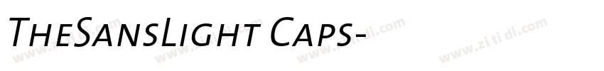 TheSansLight Caps字体转换